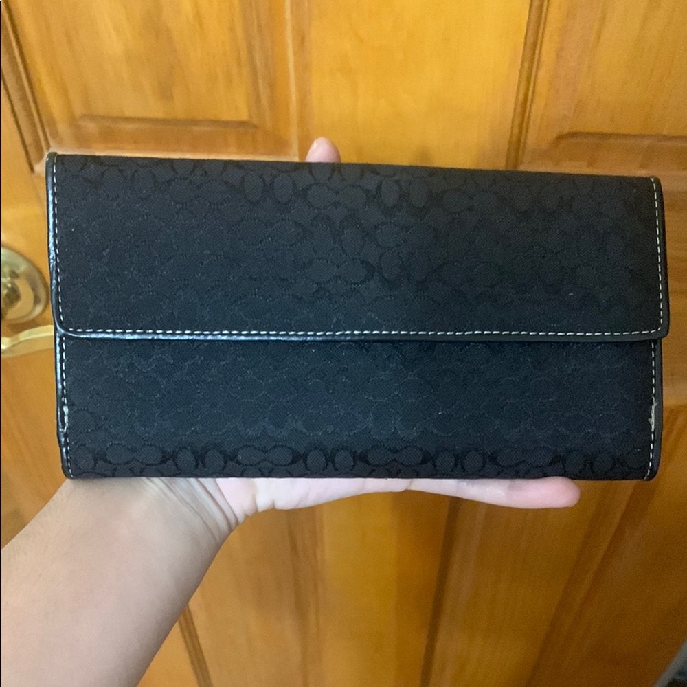 Coach Black Clutch Wallet